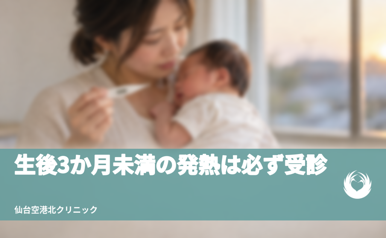 生後3か月未満の発熱は必ず受診