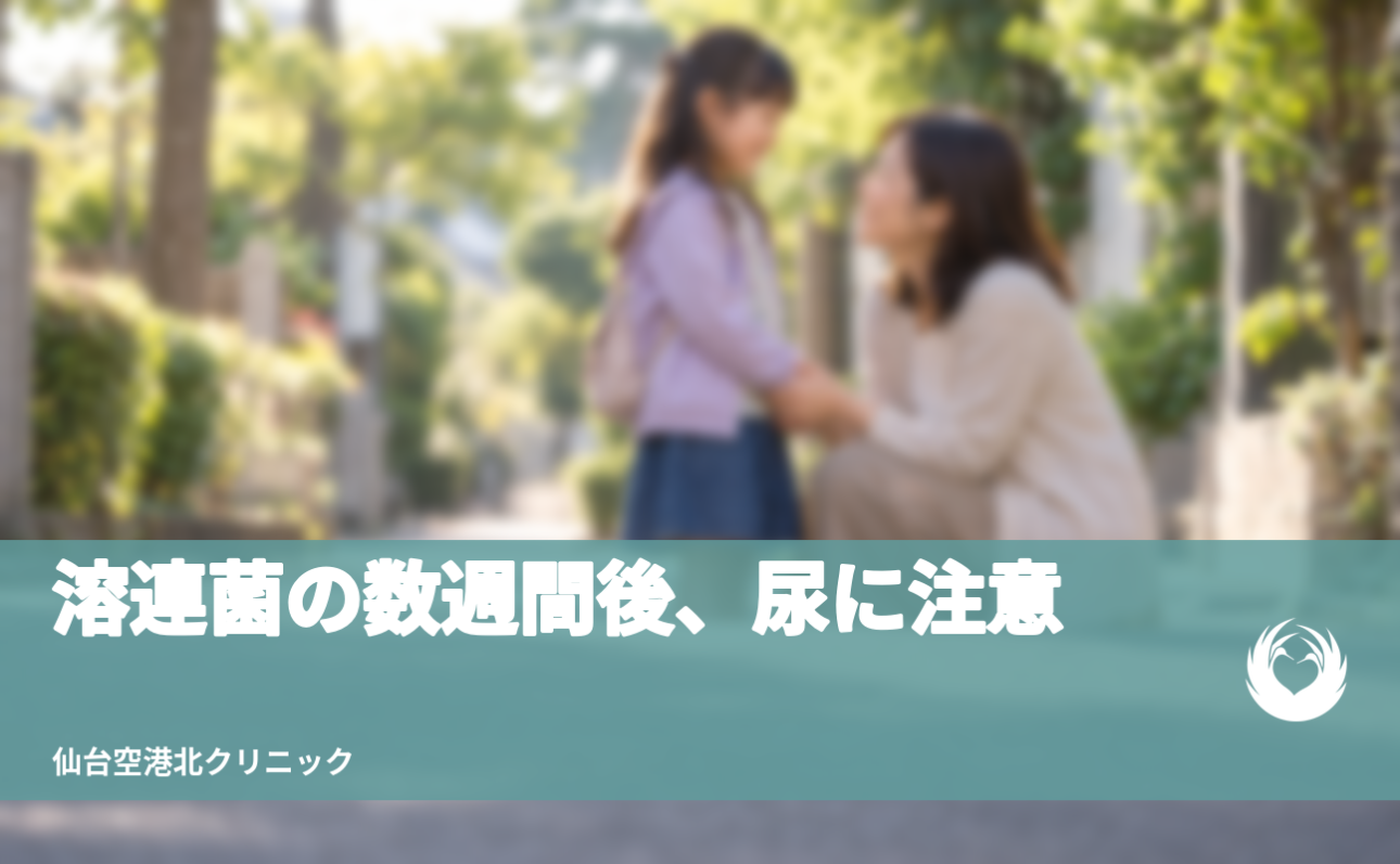 【溶連菌後の腎炎】数週間後の尿の変化と尿検査【コーラ色・むくみ】